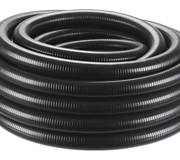 Wąż spiralny ssawny PVC 32 mm - 1 1/4' czarny