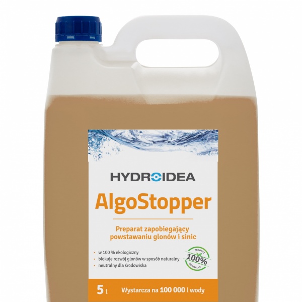 Preparat do przed glonami i sinicami - preparat zapobiegający rozwojowi sinic i glonów AlgoStopper Hydroidea - zapobiega powstawaniu glonów