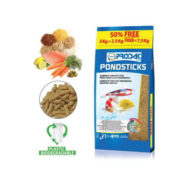 Pokarm pełnoporcjowy, który można stosować codziennie. Najlepiej sprawdza się u karpi koi, złotych rybek oraz innych ryb stawowych.