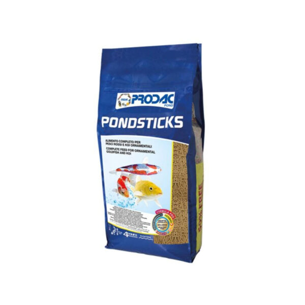 Pokarm w pałeczkach dla koi i złotych rybek Prodac Pondsticks 1 KG 8,3 L
